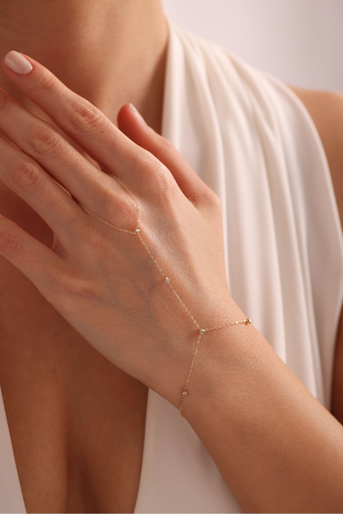 14 Ayar Altın Dorika Top Işıltılı Şahmeran