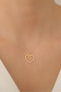 14 Ayar Altın Kalpli Kolye
