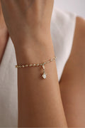 14 Ayar Altın Opal Taşlı Penguen Charm Bileklik