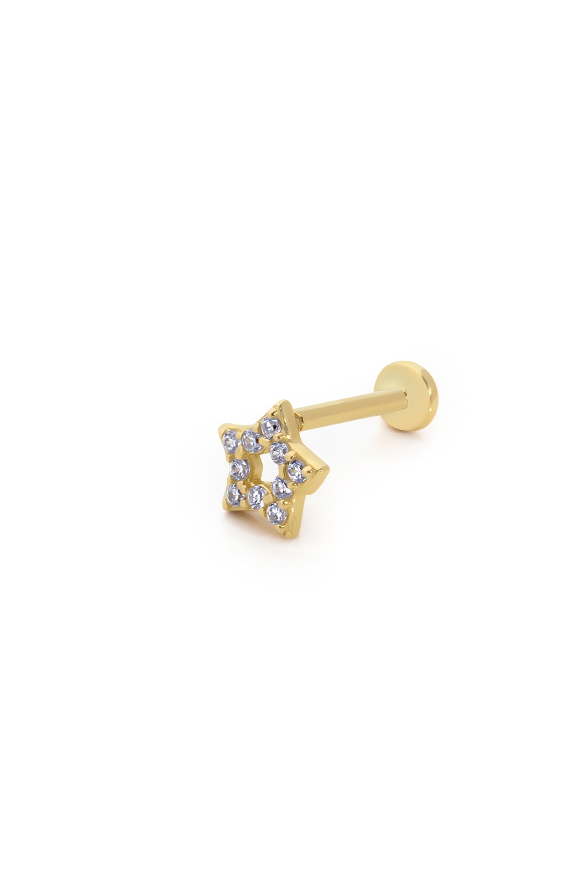 14 Ayar Altın Taşlı Cometa Tragus Küpe