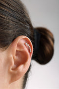 14 Ayar Altın Rise Taşlı Sol Tragus Küpe